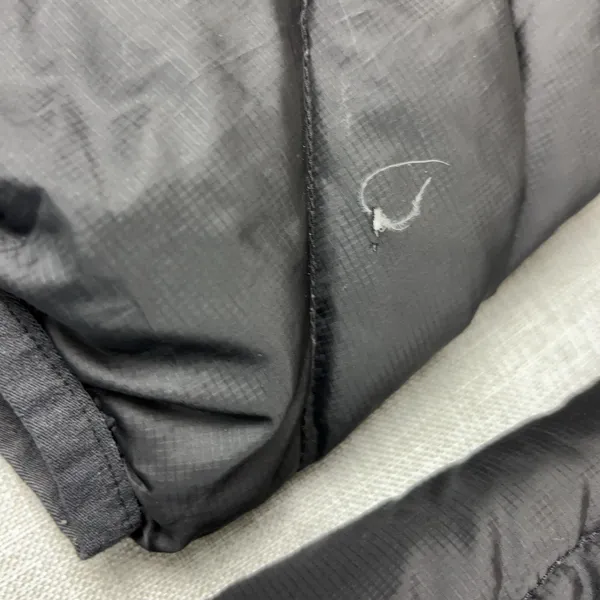 Athleta Jacket Womens Small Black Goose Down Puffer Full Zip Hiking Quilted - Image 3