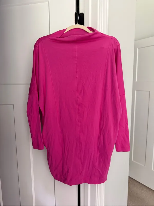 Daily practice pink long sleeve dress Anthropologie stretch‎ - Image 2