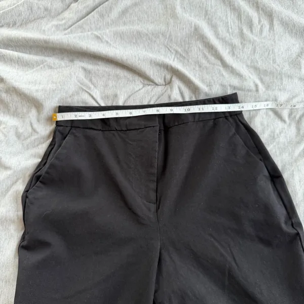 Boden Chino Pants Black High Rise Straight Leg Size 6 Pockets Workwear Office - Image 8