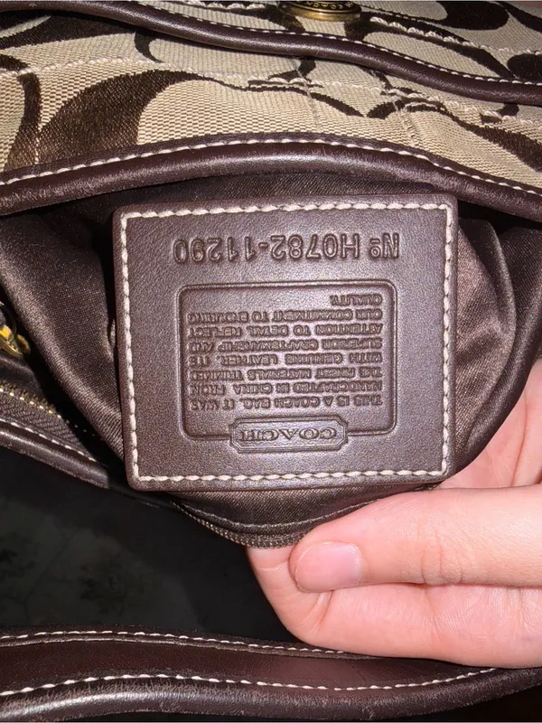Vintage Coach Ergo Signature Jacquard Hobo shoulder bag - Image 13
