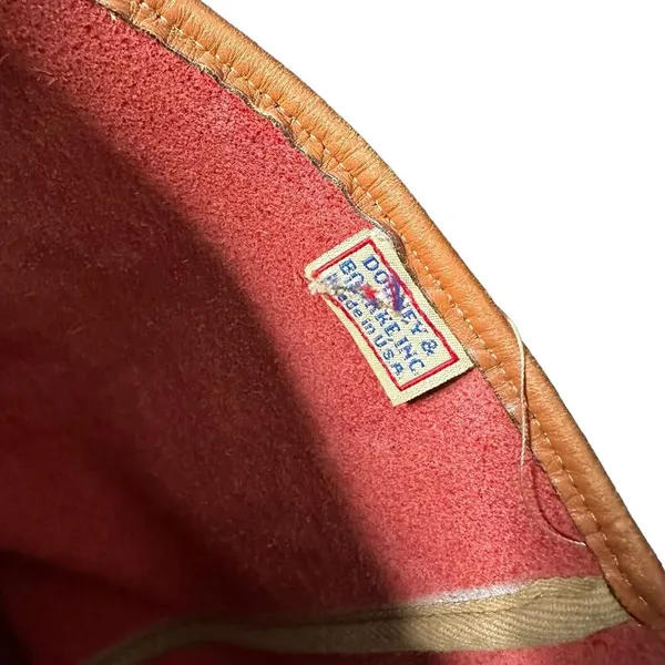 Dooney & Bourke Vintage Large Purse‎ Red Pebbled Leather Tote Bag Adjustable - Image 14