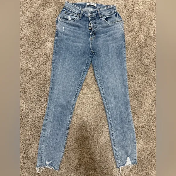 Abercrombie & Fitch High Rise Light Blue Jeans - Image 2