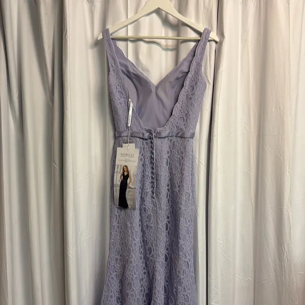 Mori Lee 21541 VIOLET PROM GALA BRIDESMAIDS FORMAL‎ SIZE 4 C46 - Image 6