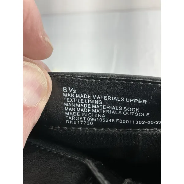 Womans Target 8.5 Black Zip Up Platform Ankle Boots New Without Tags - Image 7
