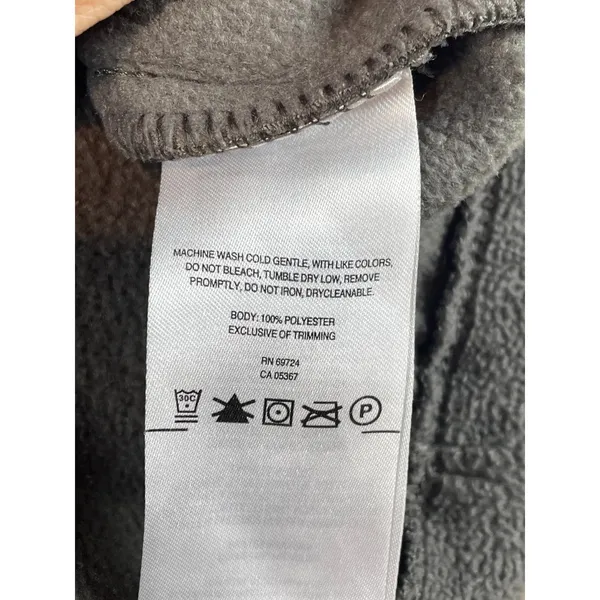 Columbia Gray Full Zip Fleece Jacket White Logo Size S Outdoor Style Gorpcore - Image 6