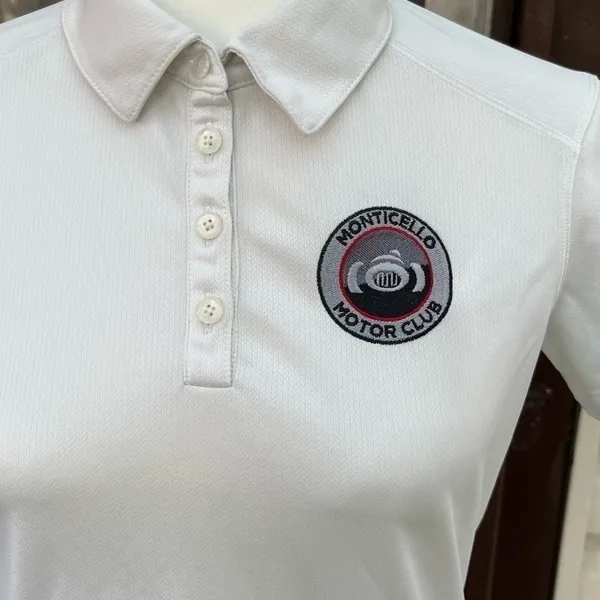 Y2K Nike Golf Monticello Motor Club Dri-Fit Polo T-Shirt Size Small - Image 4