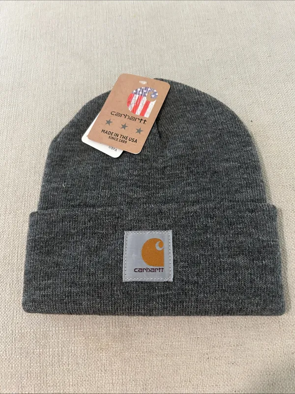 CARHARTT STYLE #A18 Iconic A18 Watch Cap Beanie, Grey, NEW - Image 2