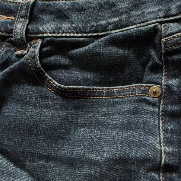 Express Shortie Low Rise Denim Shorts Dark Wash Raw Hem Cut Offs Size 4‎ - Image 3