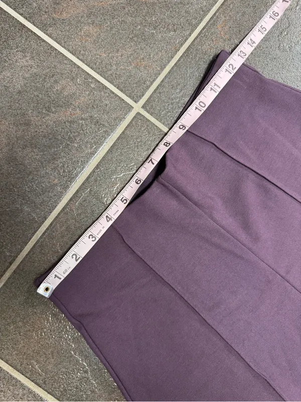 Quince Ultra-Stretch Ponte Super Wide Leg Pants Dark Orchid Purple Small - Image 7