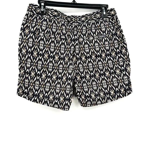 Eddie Bauer Size‎ Medium Black Brown Abstract Drawstring Pockets Summer Casual - Image 2