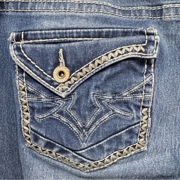 Hydraulic Curvy Micro Boot Jeans Embroidered Flap Pockets Soft Worn In Comfy 18 - Image 4