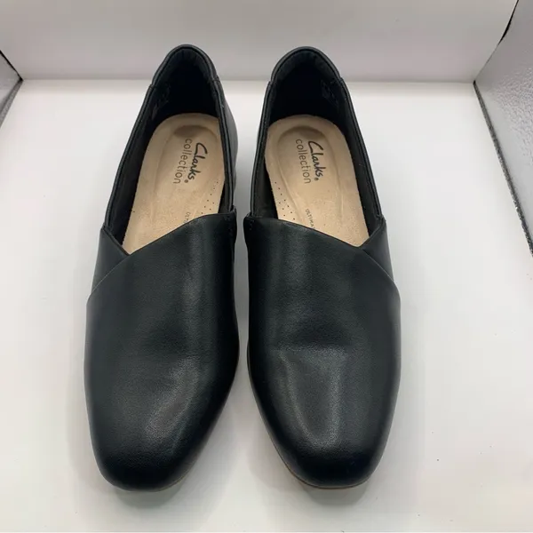 Clarks Women's Juliet Palm black soft leather loafer size 7.5M - Image 2