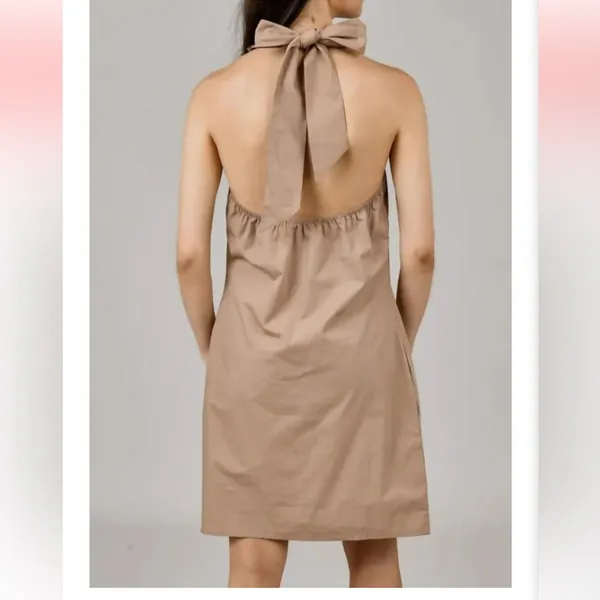 NWT RD Style Mel Poplin Mock Neck Halter Dress Sz M - Image 2