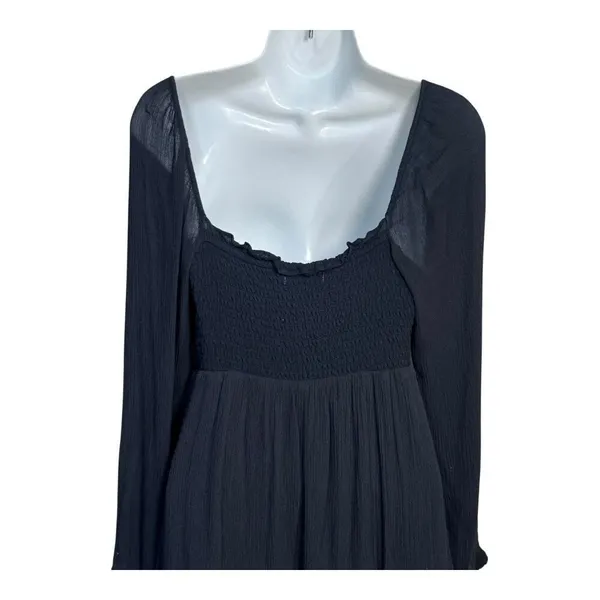 Abercrombie & Fitch‎ long sleeve black dress medium - Image 4