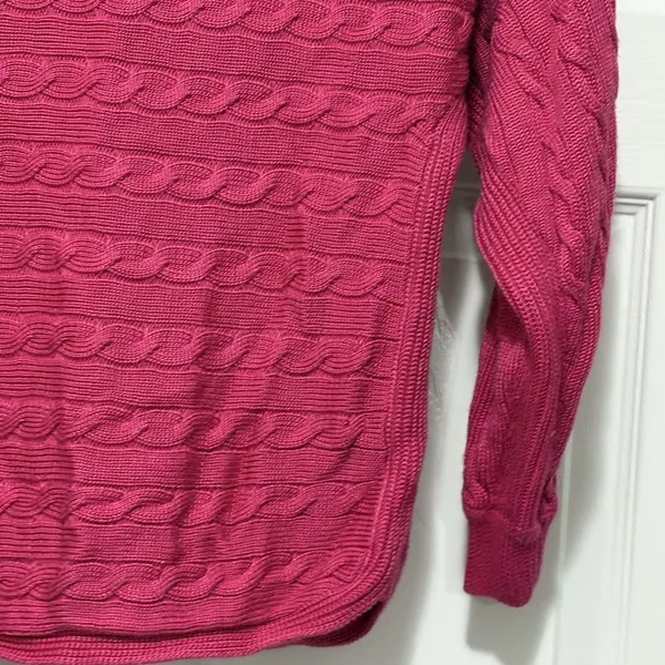 Lauren Ralph Lauren Pink Cable Knit Sweater Women’s Size XS - Image 5