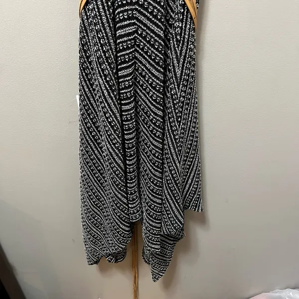 Boho Midi Dress Flowy Handkerchief Dress Hem Festival Vibes Earthy Tones 0 Small - Image 10