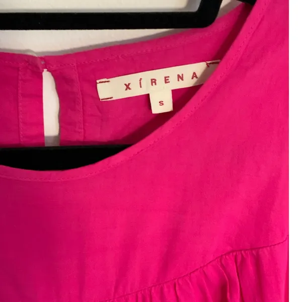 Xirena Magenta Tiered Midi‎ Sun Dress size small - Image 2
