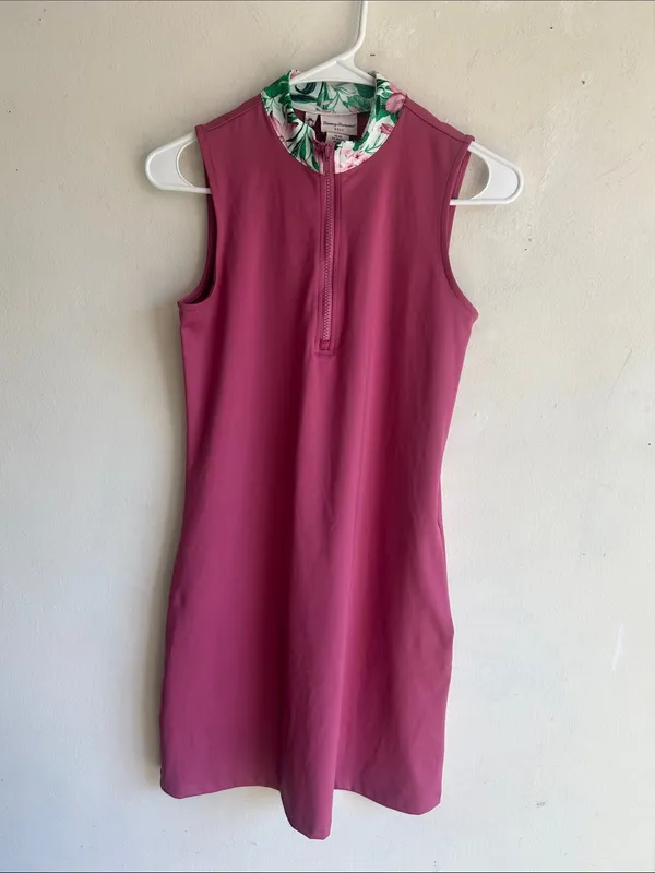 Tommy Bahama Pink Floral Collar Golf Dress Size XS NWT - Image 6