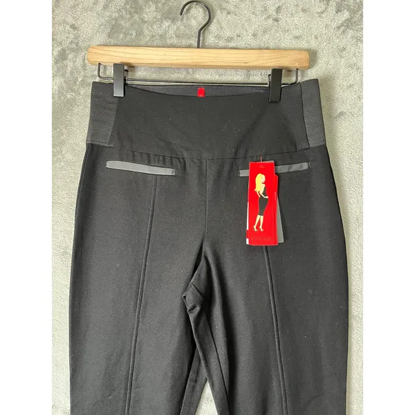 Spanx Classic Twill Ready to Wow Legging Pants Black Large High Rise Skinny New - Image 2