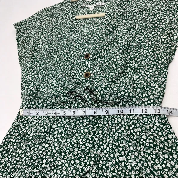 Veronica Beard Floral Giana Dress Green White Floral 100% Silk Size‎ 2 *FLAWED* - Image 12