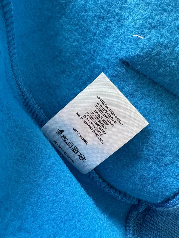 White Fox Boutique Blue Zip Up Hoodie NWT - Image 6