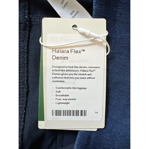 Halara Flex Denim Pull On Jeggings Skinny Pants Dark Wash Stretch Blue Comfy - Image 4
