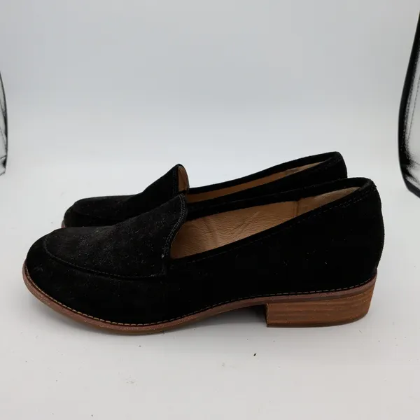 Sofft Napoli Black Suede Leather‎ Slip On Loafers Womens 10M SF0052721 Round Toe - Image 2