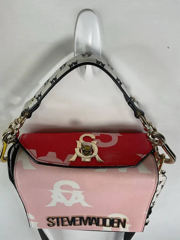 Steve Madden Kinder Box Pink Logo Mini Bag - Image 3