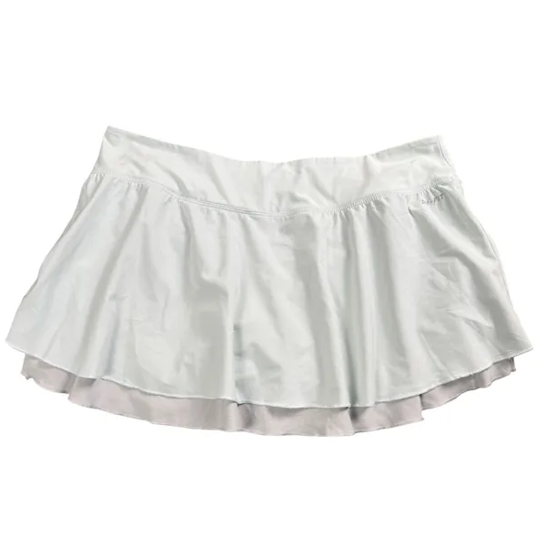 Nike Dri-FIT Ruffle Skort Women Medium Mint Green Grey Tennis Golf Athletic‎ - Image 3