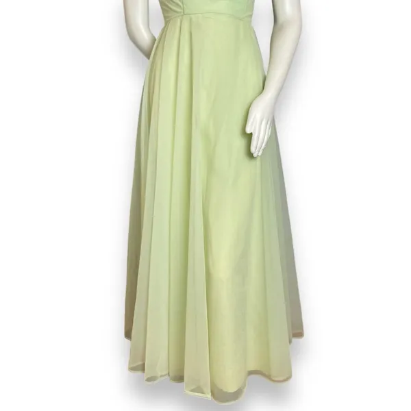 Vintage 50s Formal Dress Prom Strapless Pale Green Elegant‎ Hollywood Glamorous - Image 4