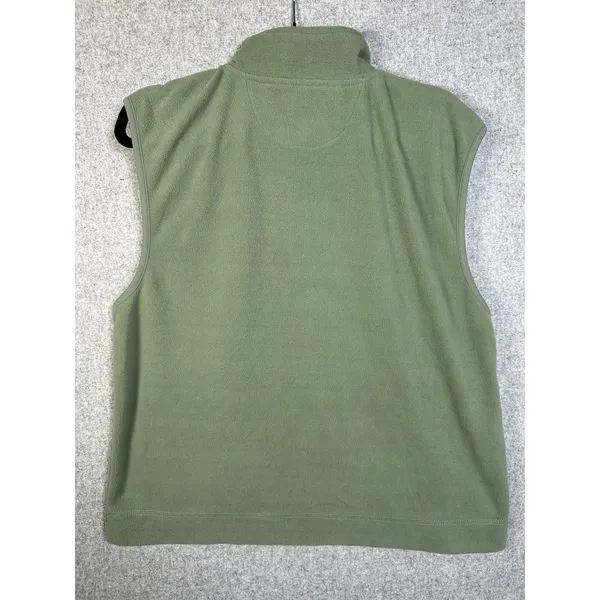 10,000 Above Sea Level Womens XL Vest Fleece Green Zip Sleeveless Hiking Comfort - Image 10