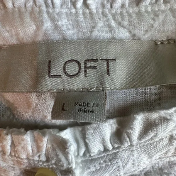 Loft Victorian Revival Ruffle Jacquard Top NWT L Castlecore Whimsigoth Romantic - Image 3