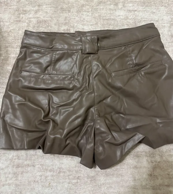 zara faux leather skort size xs - Image 4