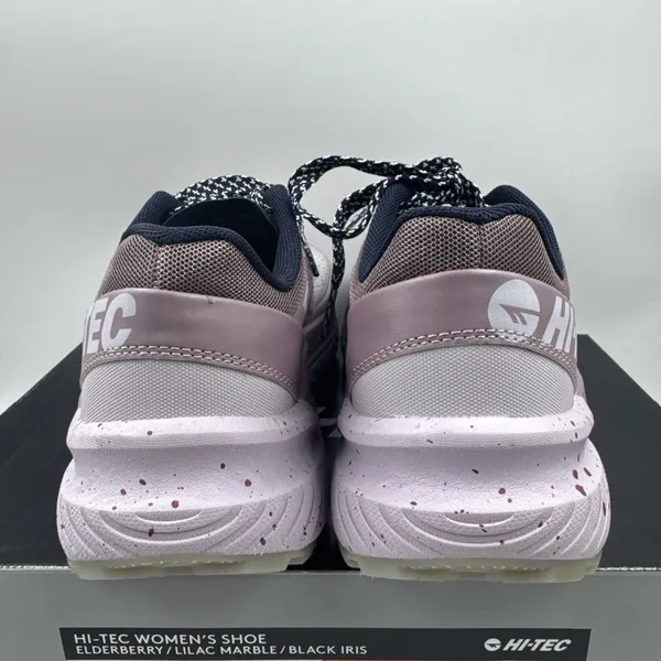 Hi-Tec Women Trail Shoe Size 8.5 Breathable Mesh Lining, Lace Up, Lilac, Purple - Image 4