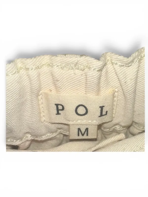 POL Med. Cream Floral Wide Leg Pants - Image 4