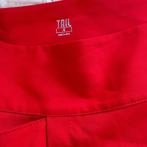 Tail Red Athletic Skort Size 4 Golf Tennis Built In Shorts Stretch - Image 2