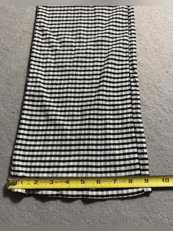 Petal & Pup Women’s Size 2 Black White Gingham Pleated Wide Leg Pants NWT - Image 5