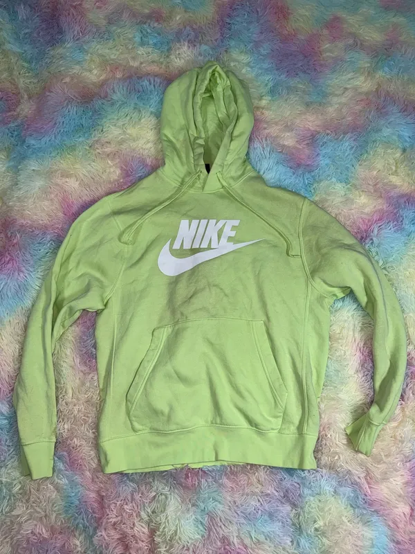 Neon green Nike Hoodie - Image 2