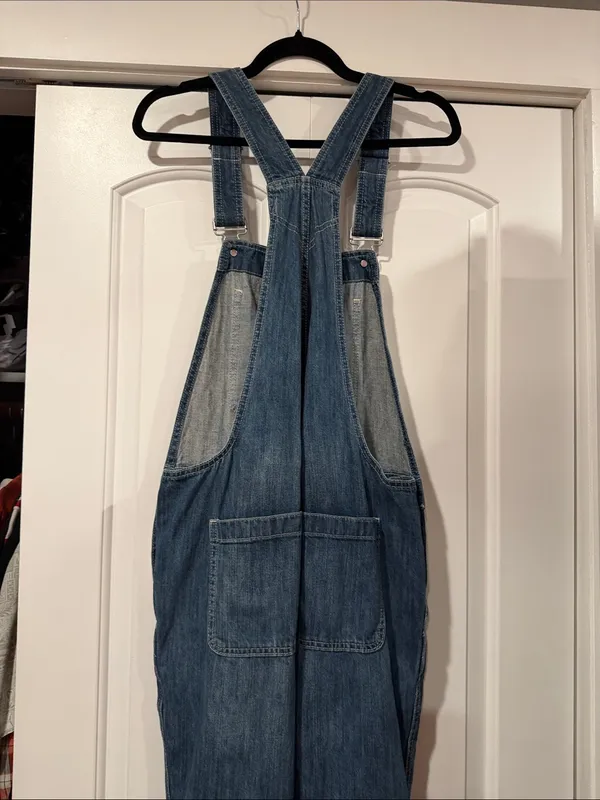GAP Women's Denim Overall Jumpsuit in Medium Blue NWT - Image 7