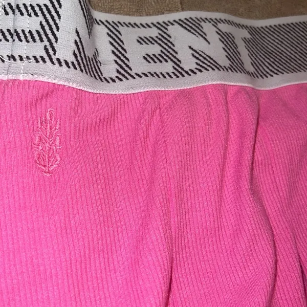 Free People Women's Pink Skirt size large - Image 5