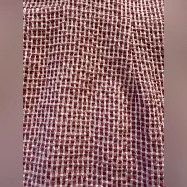 WAYF Dorian Gingham Ruffled Asymmetrical Hem Mini Dress - Image 3