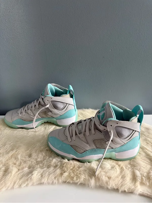 Nike Air Jordan Women’s Jumpman Two Trey Tropical Teal Sneakers - Image 3
