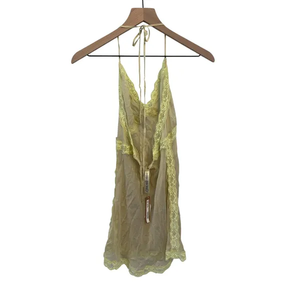 NWT Skims romance lace slip dress Silk XS Sage ( SOLD OUT) Rare - Image 5