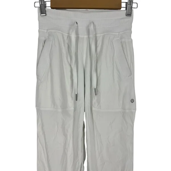 Lululemon Dance Studio Pant III Lined White Mid Rise Size 0 30" Inseam - Image 4
