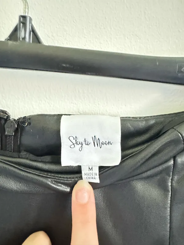 Sky to Moon Mini Skirt Black - Image 3