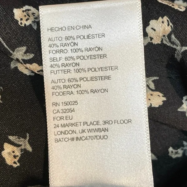 Urban Outfitters Ramona Black Floral Sleeveless Midi Cami Tank A-Line Dress XS - Image 6
