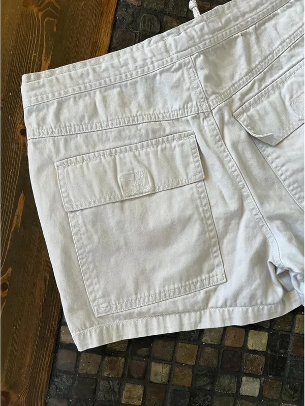 Vintage Y2K Abercrombie & Fitch old money low rise cotton shorts size small 🤍 - Image 4