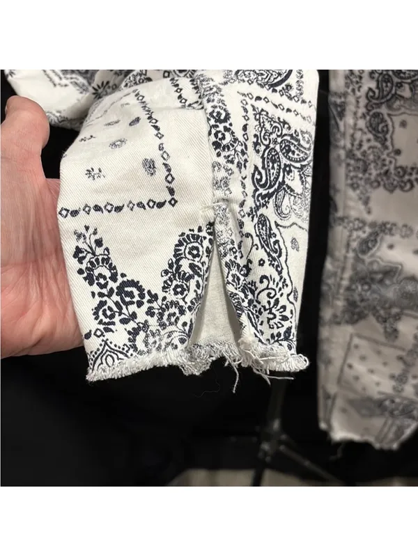 Kensie White & Black Patterned Ankle Jeans - Image 8