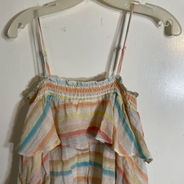Lovers + Friends Tiered Ruffle Striped Mini Dress - Image 6