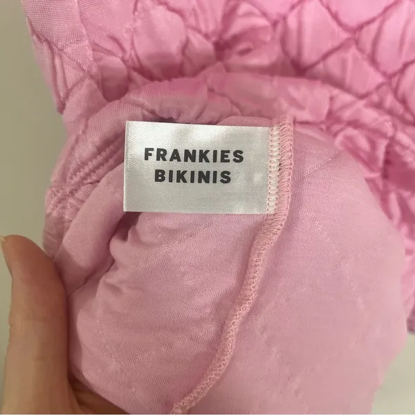 Frankie’s Bikinis Taylor Strapless Tube Dress Baby Pink XL - Image 5